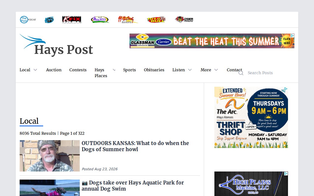Gove County crime news context in the Hays Post local section